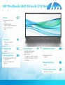 HP Inc. Notebook ProBook 460 G11 U7-155H 512GB/16GB/W11P/16.0   A38DQET