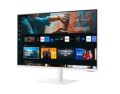 Samsung Monitor 27 cali SMART M7 VA 3840x2160 UHD 16:9 1xHDMI 2x USB 2.0 1xUSB-C (65W) WiFi/BT 4ms(GTG) głośniki płaski biały 2Yd2d (LS27CM703UUXD)