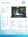 Dell Notebook Vostro 15 (3530) Win11Pro i5-1334U/16GB/512GB SSD/15.6 FHD 120Hz/Intel Iris Xe/FgrPr/FHD Cam/Mic/WLAN + BT/Backlit Kb/3 Cell/3YPS