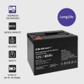 Qoltec Akumulator AGM | 12V | 80Ah