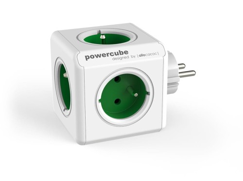 Allocacoc Rozgałęziacz PowerCube Original 2100GN/FRORPC Zielony