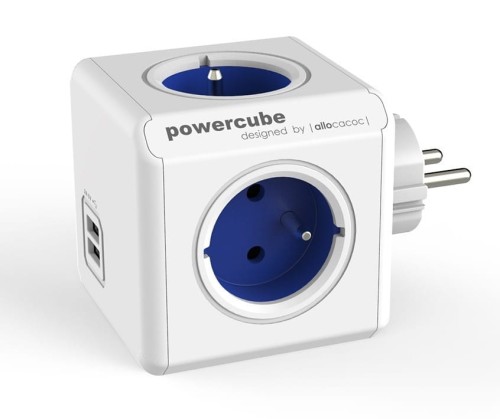Allocacoc Rozgałęziacz PowerCube Original USB 2202BL/FROUPC Niebieski