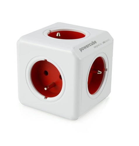 Allocacoc Rozgałęziacz PowerCube Original USB 2202RD/FROUPC Czerwony