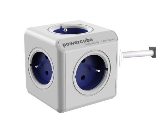 Allocacoc Listwa zasilająca PowerCube Extended 1,5m 2300BL/FREXPC Niebieski