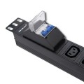 Qoltec Listwa zasilająca do Rack 19cali | circuit breaker | 1U | 10A | PDU | 8xIEC C13 | 2m
