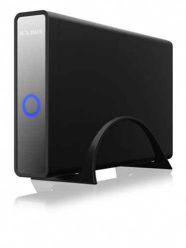 IcyBox Obudowa IB-382H-C31 2,5/3,5 HDD z wbudowanym HUB 1xUSB-C, 2xUSB -A,  12V2A