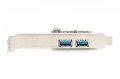 Digitus Kontroler USB 3.0 PCIe, 2x USB 3.0, Low Profile, Chipset UPD720202
