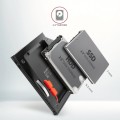 AXAGON RSS-CD09 Ramka na 2,5" SSD-HDD do gniazda DVD, 9.5mm LED aluminium
