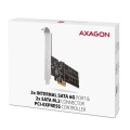 AXAGON PCES-SA4M2 Kontroler PCIe 2x wewnętrzny port SATA 6G + 2x wewnętrzny port M.2 B-key SATA, SP & LP
