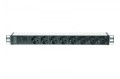 Digitus Listwa zasilająca PDU 19" Rack, 8x gniazdo schuko, 2.0m, 1x wtyk C14, 10A Aluminiowa