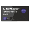 Qoltec Aktywny rozdzielacz Splitter 2 x HDMI 4K x 2K | 6Gb/s | 60Hz