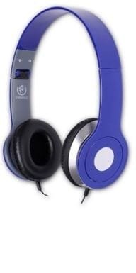 Rebeltec Stereofoniczne słuchawki z mikrofonem CITY BLUE