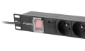 Lanberg Listwa zasilająca Rack PDU  19"  1U 16A 7X 230V PL 2m czarna