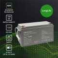 Qoltec Akumulator AGM | 12V | 150Ah | max. 2250A