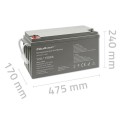 Qoltec Akumulator AGM | 12V | 150Ah | max. 2250A