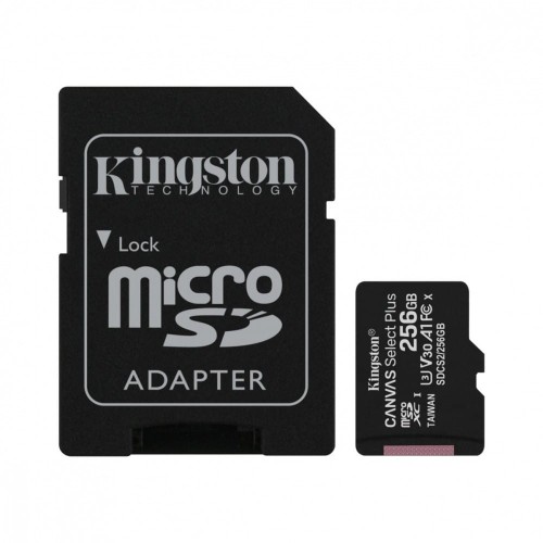 Kingston Karta pamięci microSD 256GB Canvas Select Plus 100/85MB/s