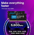 Crucial Pamięć DDR5 SODIMM 24GB/5600 (2*12GB) CL46 (24Gbit)