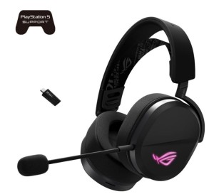 Asus Słuchawki ROG Pelta Wireless 2.4GHz/BT/USB-C/PC/MAC/PS4/PS5/Nintendo
