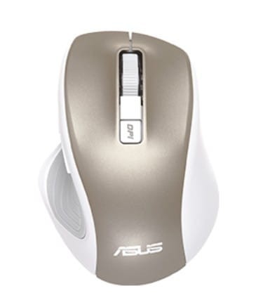 Asus Bezgłośna mysz bezprzewodowa MW202 4000 DPI Gold