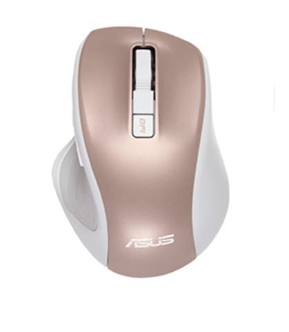 Asus Bezgłośna mysz bezprzewodowa MW202 Rose Gold