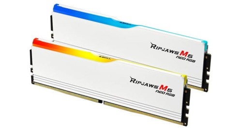 G.SKILL Pamięć PC DDR5 64GB (2x32GB) Ripjaws M5 Neo RGB AMD 6000MHz CL36 Biały