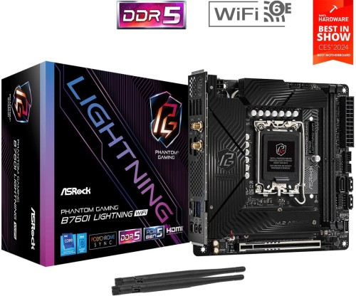 ASRock Płyta główna B760I LIGHTNING WIFI s1700  2DDR5 mITX DP/HDMI