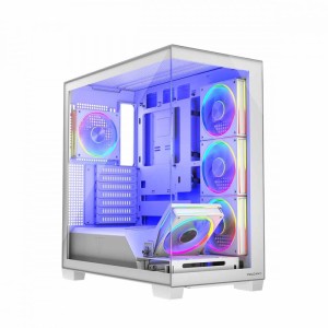 MODECOM Obudowa PC STELLAR 5F ARGB 20 Biała