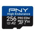 PNY Karta pamięci microSD PRO Elite High Endurance 256G P-SDU256V32100PHE-GE