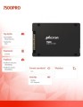 Micron Dysk SSD 7500PRO 7680GB NVMe U.3 15mm Single Pack