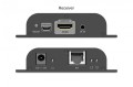 Digitus Przedłużacz (extender) po skrętce kat.6 HDMI 4K/60Hz przez IP 1G lub do 120m/200m, max. 253 odbiorniki, sterowanie IR - zestaw (odbiornik/nada