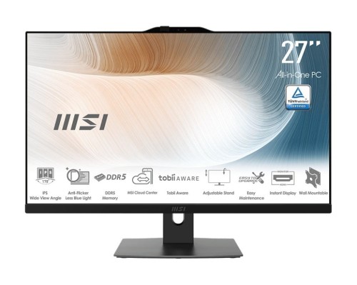 MSI Komputer All-in-One Modern AM272P 1M-1261EU WIN11PRO/IC5-120U/16GB/500GB/UMA/Black/27.0