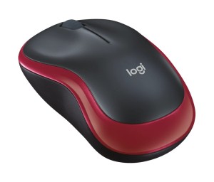 Logitech Mysz bezprzewodowa M185 czerwona 910-002237