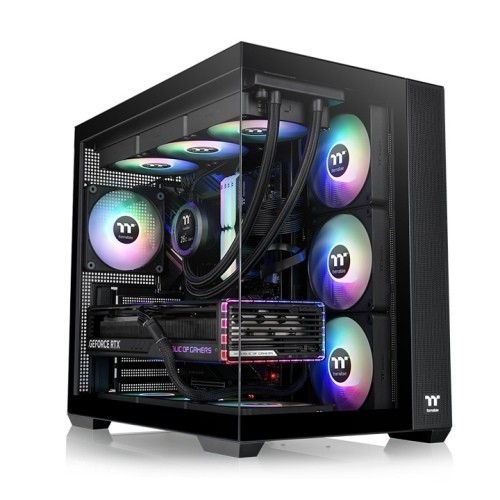 Thermaltake Obudowa - View 380 TG ARGB - Black