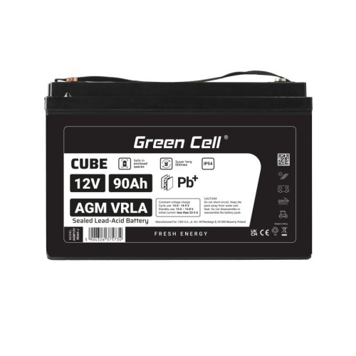 Green Cell Akumulator AGM VRLA 12V 90Ah IP54