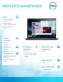 Dell Laptop Dell Pro 14 Essential PV14255 W11P Ryzen 5 220|16GB|512GB|AMD Radeon|FgrPr|WLAN+BT|14.0 FHD+|BcklKb|3C|65W|3YPS Carbon Black (Plastic)
