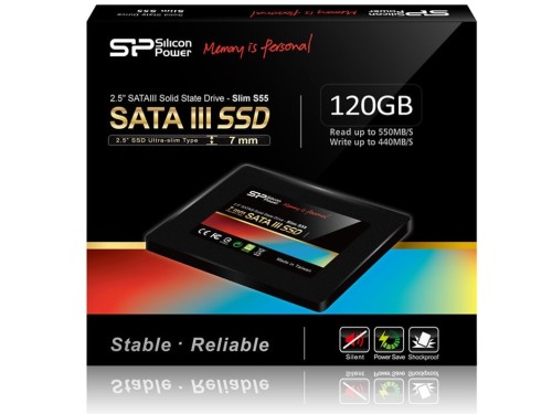 Silicon Power Dysk SSD Slim S55 120GB 2,5" SATA3 460/360 MB/s 7mm