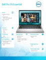 Dell Laptop Dell Pro 14 Essential PV14250 W11P C5-220U|16GB|512GB|Intel Graphics|FgrPr|WLAN+BT|14.0 2K|BcklKb|4C|65W|3YPS Platinum Silver (Plastic)