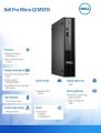 Dell Komputer Dell Pro Micro QCM1255 W11Pro Ryzen 7 Pro 8700GE/1x16GB/512GB/Integrated/WLAN + BT/Kb/90W/TPM/3YPS