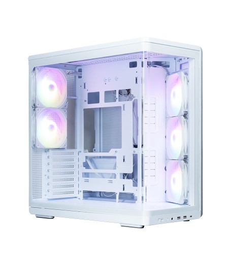 Zalman Obudowa P60 Mid-Tower 5x ARGB fans biała