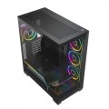 MODECOM Obudowa PC VOLCANO STELLAR PLUS ARGB MIDI 5F Czarna