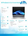 HP Inc. Notebook ProBook 4 G1a R7-250 512GB/16GB/W11P/14.0   C51HFET