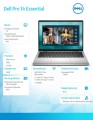 Dell Laptop Dell Pro 14 Essential PV14250 W11P EDU C5 120U/16GB/512GB/Intel Graph/FgrPr/WLAN+BT/14.0/BcklKb/4C/65W/5YRS Plat Silver (Plastic)