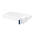 LogiLink Hub 4xUSB3.0, OTG, srebrny