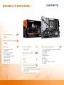 Gigabyte Płyta główna B760M GAMING PLUS WIFI s1700 4DDR4 DP/HDMI mATX