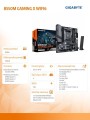 Gigabyte Płyta główna B550M GAMING X WIFI6 4DDR4 HDMI/DP mATX