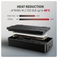 AXAGON EEM2-40G Obudowa zewnętrzna aluminiowa USB4 Gen 3x2 M.2 SSD NVMe 40Gbps passive, USB-C cable, silicon sleeve