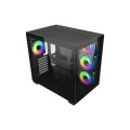 Cooler Master Obudowa Elite 681 Panoramic 270° szkło hartowane czarna