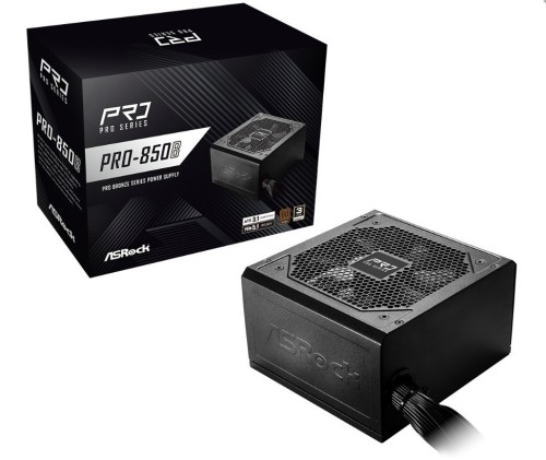 ASRock Zasilacz PRO-850B 850W 80PLUS BRONZE NON MODULAR