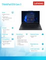 Lenovo Laptop ThinkPad E16 G3 22AY001SPB W11Pro Ultra 7 256V/16GB/512GB/INT/16.0 WUXGA/Black/1YR CI
