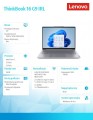 Lenovo Notebook ThinkBook 16 G9 21US007PPB W11Pro 7 240H/16GB/512GB/INT/16.0 WUXGA/Luna Grey/3YRS OS + 1YR CI + CO2 Offset
